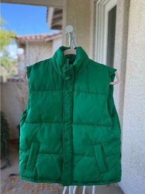 Wondershop Bright Green Quilted Puffer Vest